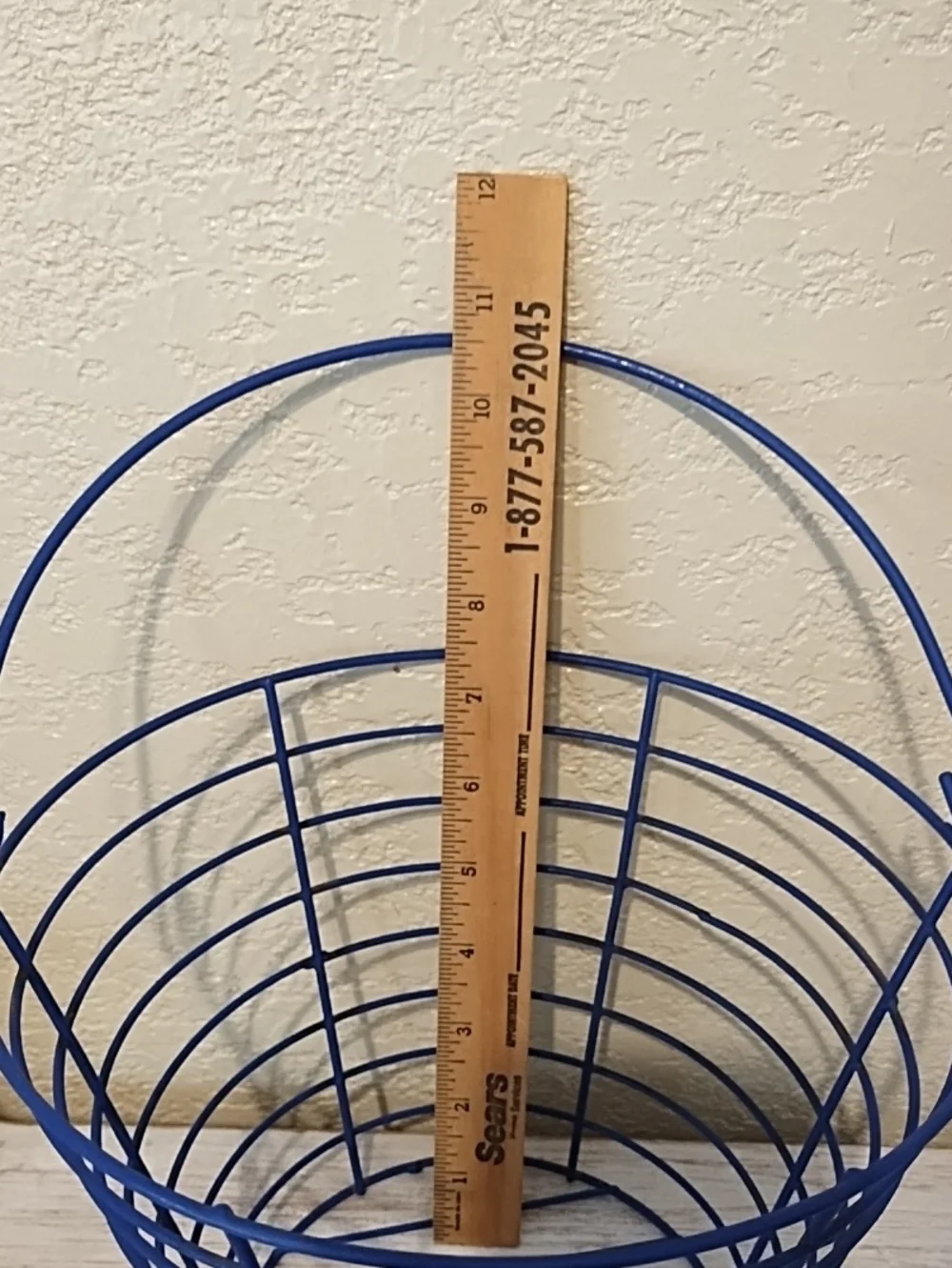 Blue Wire  Basket — Home Accents